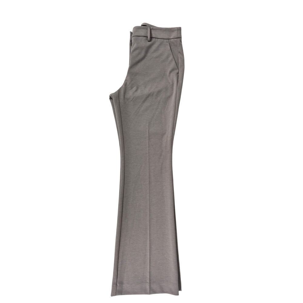 Simply Vera Poly Stretch Taupe Pants Flare Leg Trousers Work Career Sz M